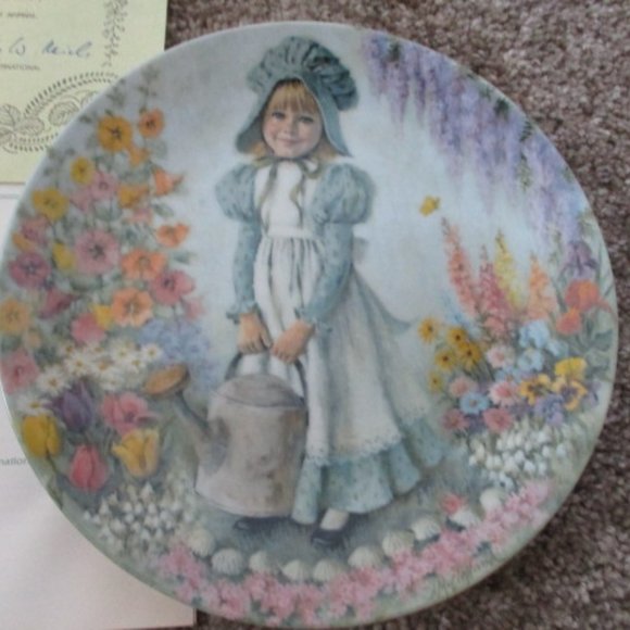 Mary Mary Mother Goose 1979 Reco Collectible Plate J. McClelland w/Box Certifica - Picture 3 of 5